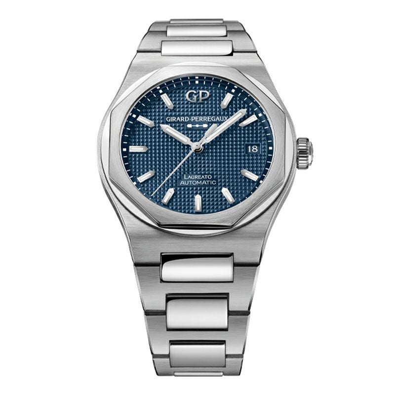 GIRARD-PERREGAUX LAUREATO 38mm MIDNIGHT BLUE ジラール・ペルゴ ロレアート 38mm ミッドナイトブルー 81005-11-3460-1CM