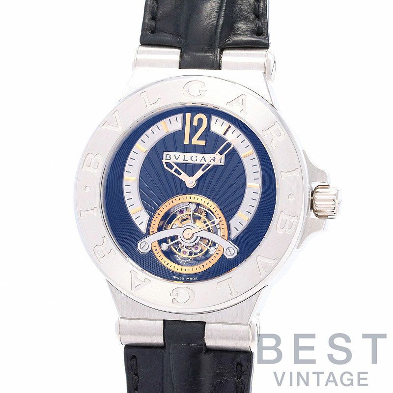 中古】BVLGARI DIAGONO TOURBILLON LIMITED EDITION ブルガリ 