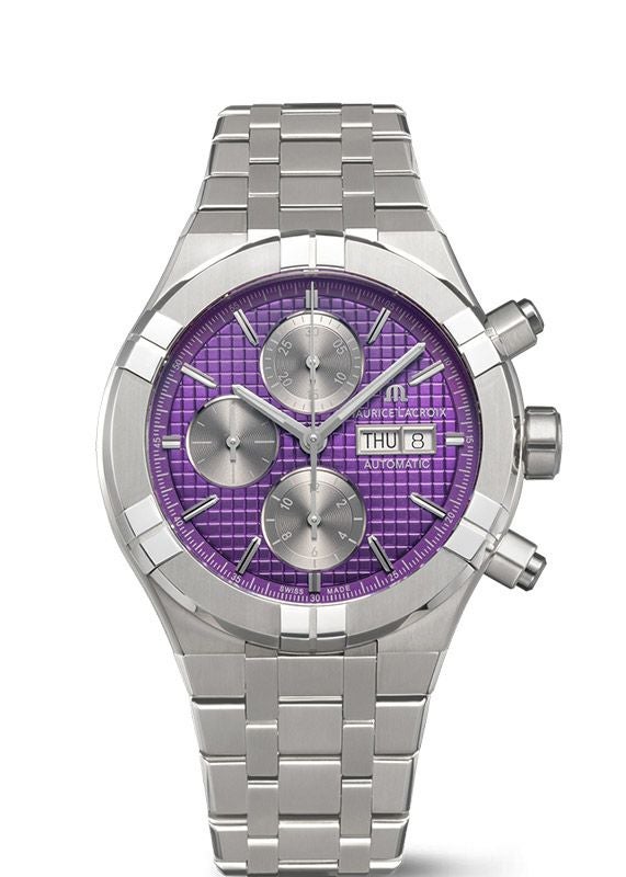 MAURICE LACROIX AIKON AUTOMATIC TITANIUM CHRONOGRAPH <br>モーリス・ラクロア アイコン オートマティック チタニウム クロノグラフ <br>AI6038-TT032-430-1