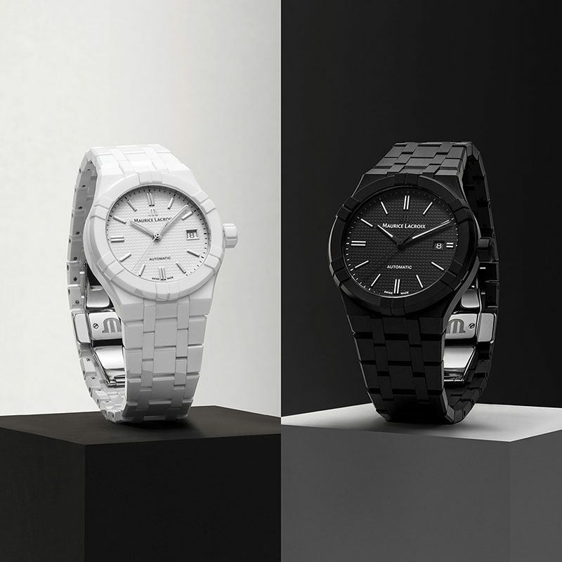 MAURICE LACROIX AIKON AUTOMATIC CERAMIC 39MM <br>モーリス・ラクロア アイコン オートマティック セラミック 39mm <br>AI6007-CRM72-130-7