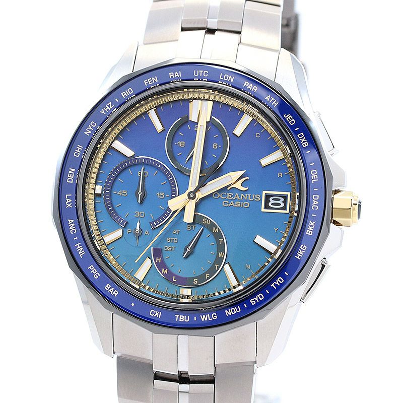 中古 CASIO OCEANUS MANTA S7000 SERIES CASIO WATCH 50TH ANNIVERSARY EDITION カシオ オシアナス マンタ S7000シリーズ カシオウオッチ50周年記念モデル OCW-S7000SS-2AJR