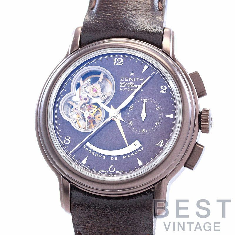 ヴィンテージ 古着　時計 中古】ZENITH CHRONOMASTER T OPEN NEO VINTAGE ゼニス クロノマスター