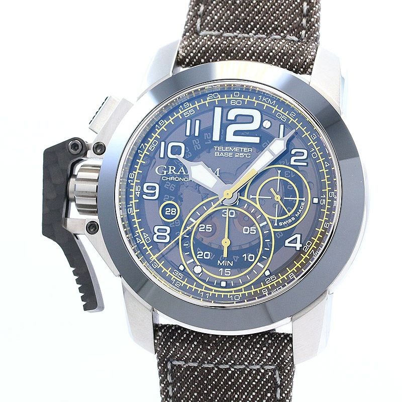 中古】GRAHAM CHRONOFIGHTER OVER SIZE TARGET グラハム クロノ