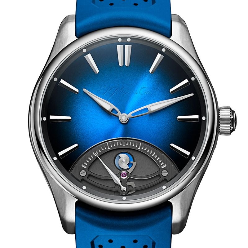 H.Moser ＆ Cie. PIONEER RETROGRADE SECONDS MIDNIGHT BLUE <br>H.モーザー パイオニア・レトログラード セコンド ミッドナイトブルー <br>3250-1200