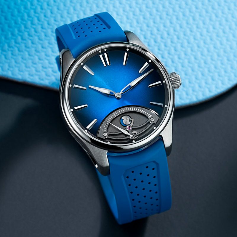 H.Moser ＆ Cie. PIONEER RETROGRADE SECONDS MIDNIGHT BLUE <br>H.モーザー パイオニア・レトログラード セコンド ミッドナイトブルー <br>3250-1200