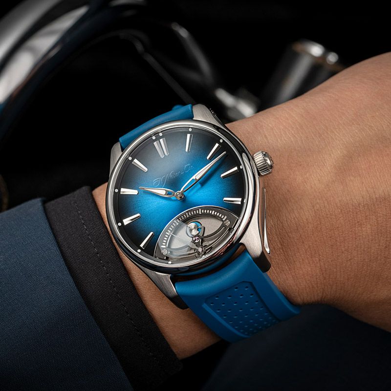 H.Moser ＆ Cie. PIONEER RETROGRADE SECONDS MIDNIGHT BLUE <br>H.モーザー パイオニア・レトログラード セコンド ミッドナイトブルー <br>3250-1200