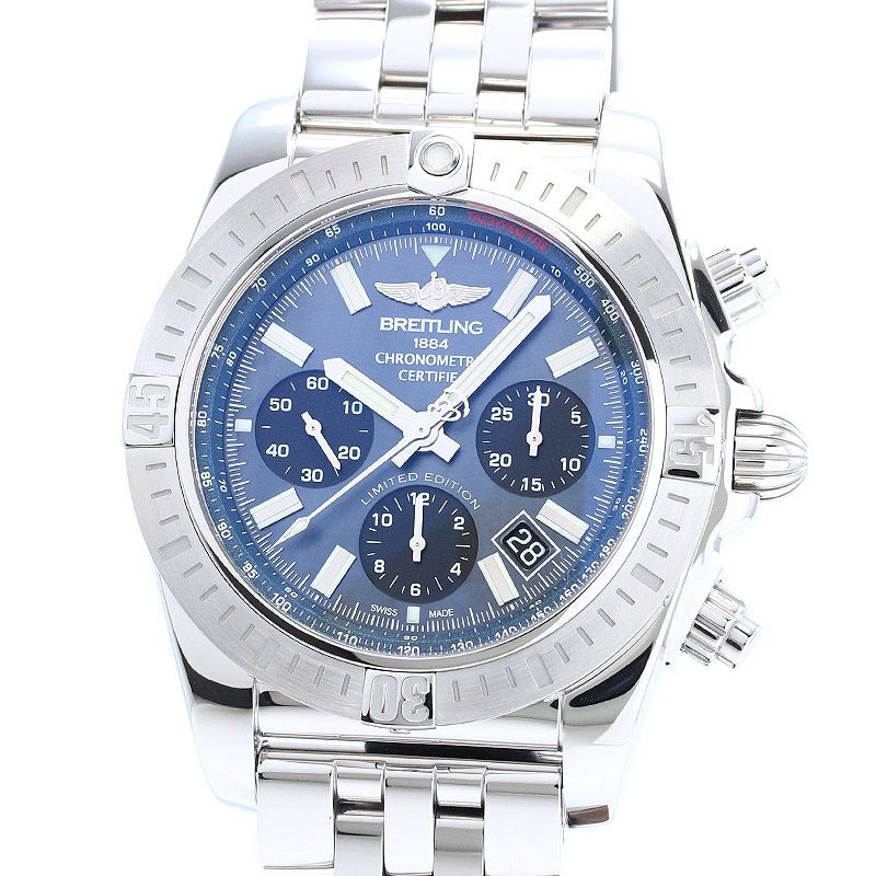 中古】BREITLING CHRONOMAT JSP BLACK MOTHER OF PEARL LIMITED
