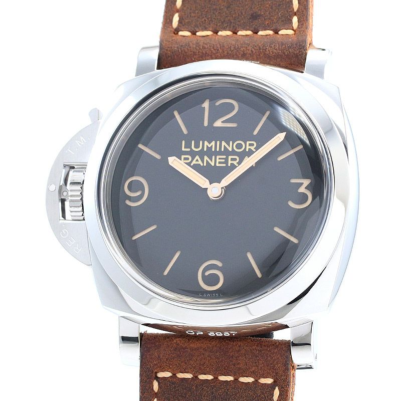 中古】OFFICINE PANERAI LUMINOR MARINA 1950 LEFT HAND 3DAYS ACCIAIO
