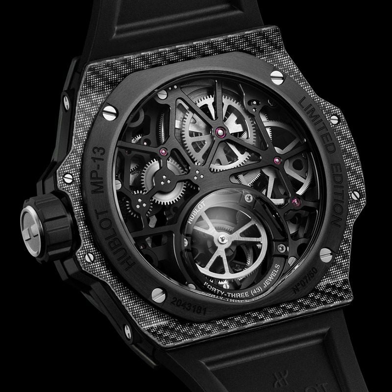 HUBLOT MP-13 TOURBILLON BI-AXIS RETROGRADE BLACK CARBON ウブロ MP