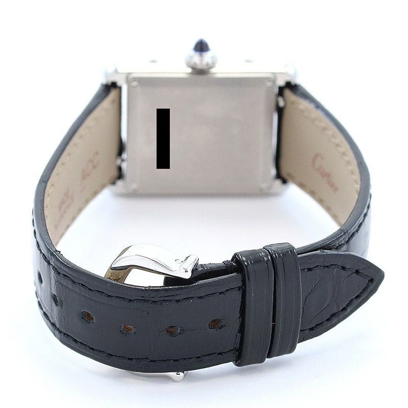 CARTIER カルティエ WSTA0071 タンクマスト ドゥカルティエ SM 腕時計 SS アリゲーター レディース [中古] Cartier（カルティエ） タンク マスト ドゥ WSTA0071 ブラック