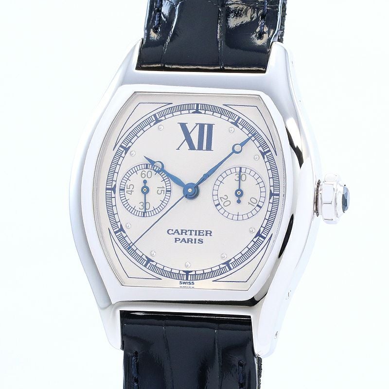 【中古】CARTIER TORTUE MONOPOUSSOIR CHRONOGRAPH LARGE MODEL CPCP カルティエ トーチュ モノプッシャー クロノグラフ LM CPCP W1525851 (2396)
