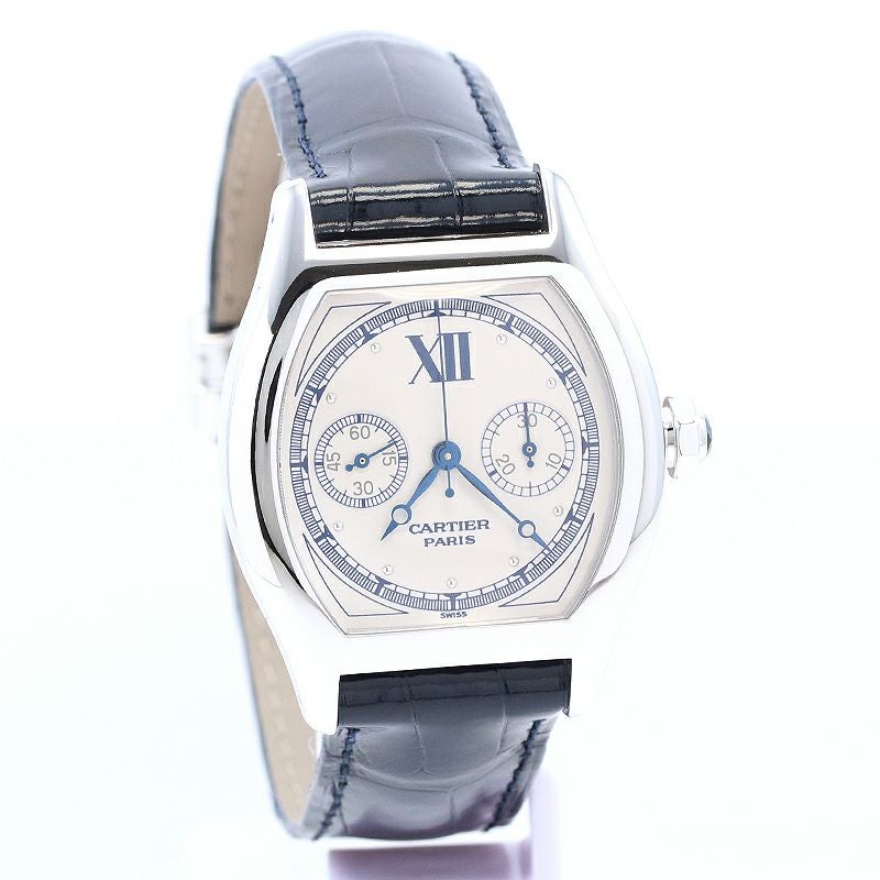 【中古】CARTIER TORTUE MONOPOUSSOIR CHRONOGRAPH LARGE MODEL CPCP カルティエ トーチュ モノプッシャー クロノグラフ LM CPCP W1525851 (2396)