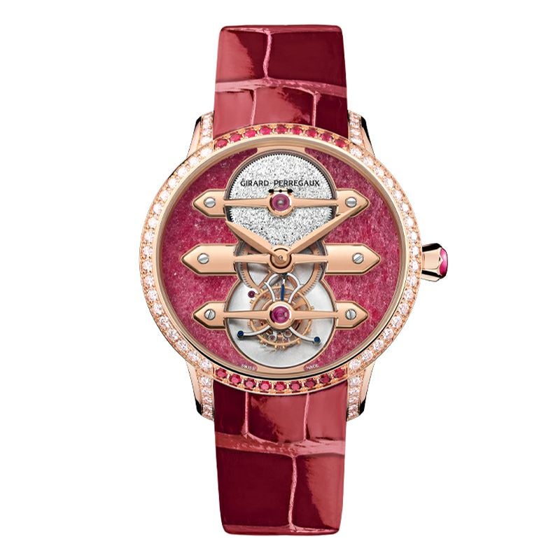 GIRARD-PERREGAUX TOURBILLON WITH THREE GOLD BRIDGES RUBY HEART