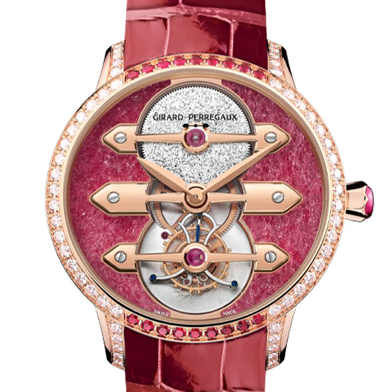 GIRARD-PERREGAUX TOURBILLON WITH THREE GOLD BRIDGES RUBY HEART