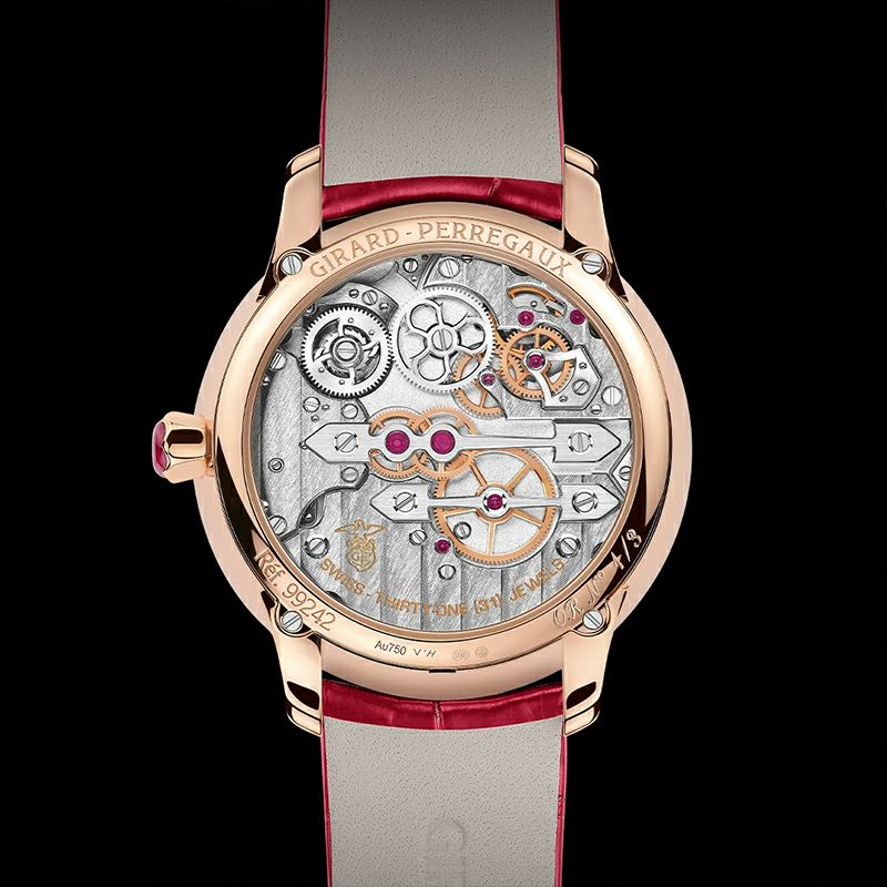 GIRARD-PERREGAUX TOURBILLON WITH THREE GOLD BRIDGES RUBY HEART