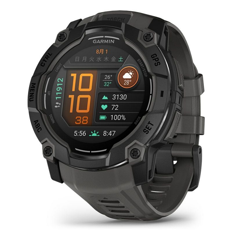 GARMIN Instinct 3 AMOLED 50mm Black / Charcoal ガーミン 