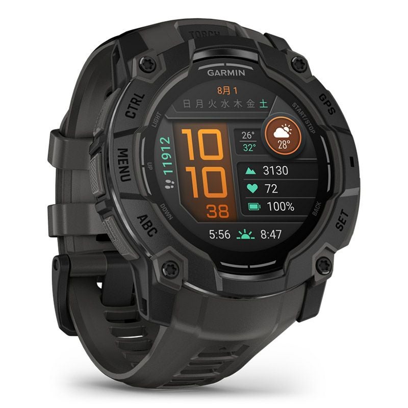 Instinct 3 AMORED 50mm 保証残有　使用回数5回 GARMIN Instinct 3 AMOLED 50mm Black / Charcoal ガーミン