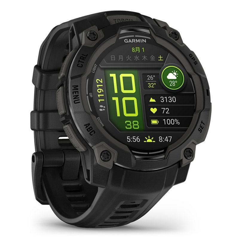 GARMIN Instinct 3 AMOLED 45mm Black ガーミン インスティンクト 3