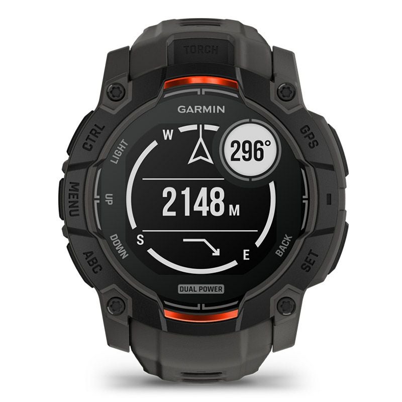 GARMIN Instinct 3 Dual Power 50mm Black / Charcoal ガーミン 