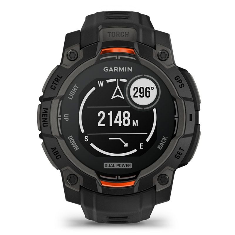 GARMIN Instinct 3 Dual Power 45mm Black ガーミン インスティンクト