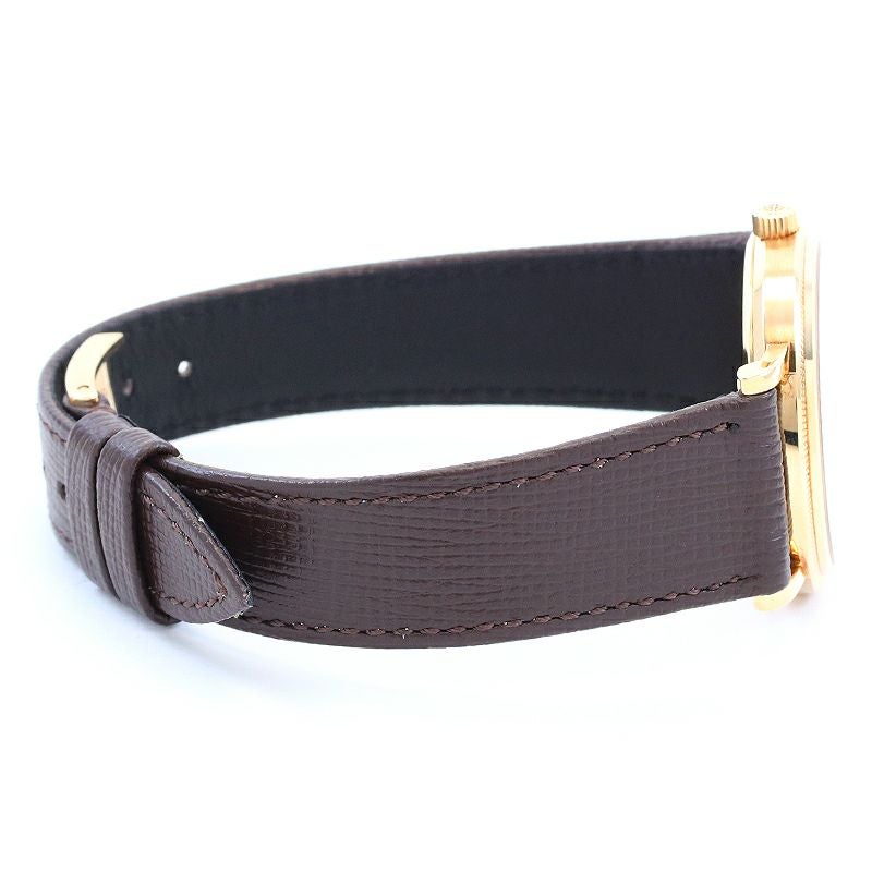 【仮】パテック・フィリップ【PATEKPHILIPPE】カラトラバ3802/200メンズホワイトK18イエローゴールド腕時計時計CALATRAVAWHITEK18YG【中古】