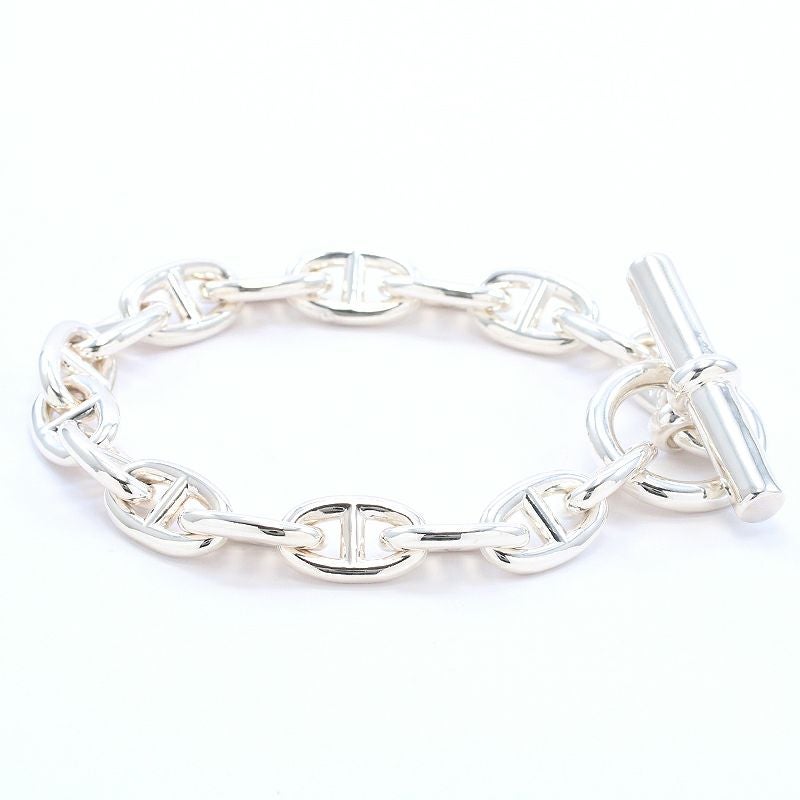 【中古】HERMES CHAINE D’ANCRE BRACELET MM 17PIECES エルメス シェーヌダンクル モアイヤンモデル 17コマ -