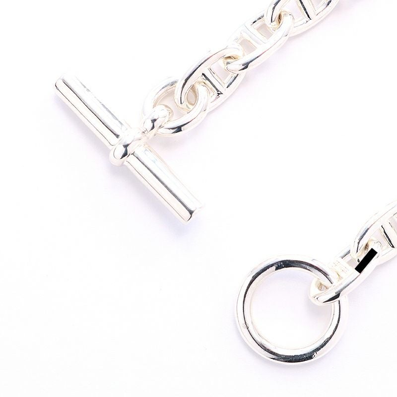 【中古】HERMES CHAINE D’ANCRE BRACELET MM 17PIECES エルメス シェーヌダンクル モアイヤンモデル 17コマ -