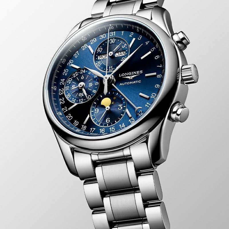 LONGINES MASTER COLLECTION CHRONO MOONPHASE ロンジン マスターコレクション クロノグラフ ムーンフェイズ L2.673.4.92.6