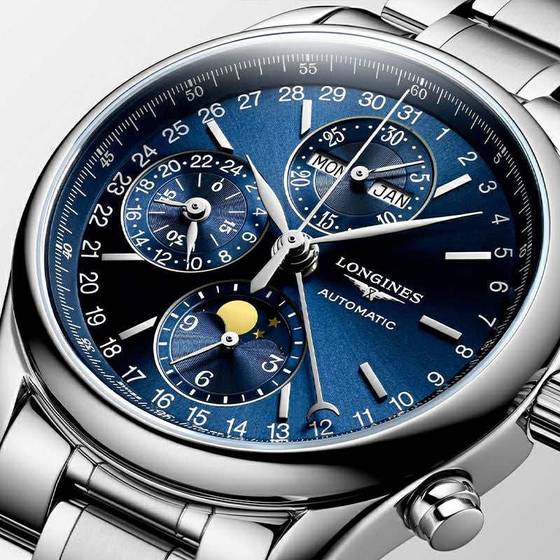 LONGINES MASTER COLLECTION CHRONO MOONPHASE ロンジン マスターコレクション クロノグラフ ムーンフェイズ L2.673.4.92.6