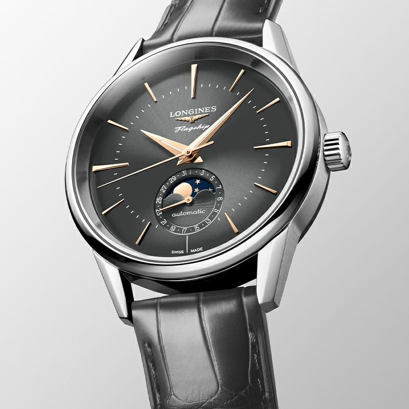 ■■LONGINES ロンジン フラッグシップ ダイヤベゼル flagship クォーツ ネイビー ダイヤ付き 1985年 箱・取説付 20399328  ネイビー L4.984.4.92.6 ロンジン フラッグシップ 40mm - 高級腕時計 正規販売店
