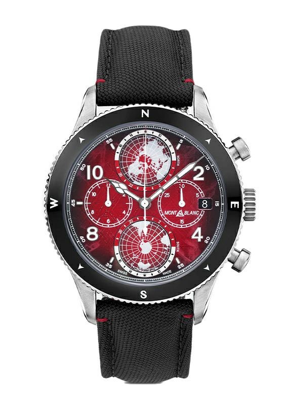 MONTBLANC 1858 GEOSPHERE CHRONOGRAPH 0 OXYGEN  LIMITED EDITION - 290 モンブラン 1858 ジオスフェール クロノグラフ ゼロ オキシジェン リミテッドエディション - 290 MB132303