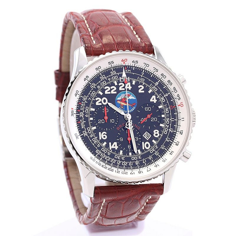 中古】BREITLING NAVITIMER COSMONAUTE FLYBACK PORCO ROSSO