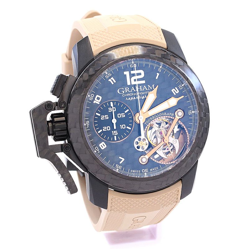 グラハム・クラーク　ザ・パーティ 中古】GRAHAM CHRONOFIGHTER SUPER RIGHT CARBON TOURBILLON グラハム