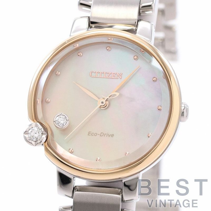 【中古】CITIZEN CITIZEN L ROUND COLLECTION シチズン シチズン エル ラウンド コレクション EW5586-86Y