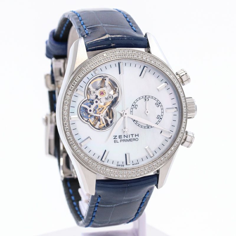 中古】ZENITH EL PRIMERO CHRONOMASTER OPEN LADY ゼニス エル