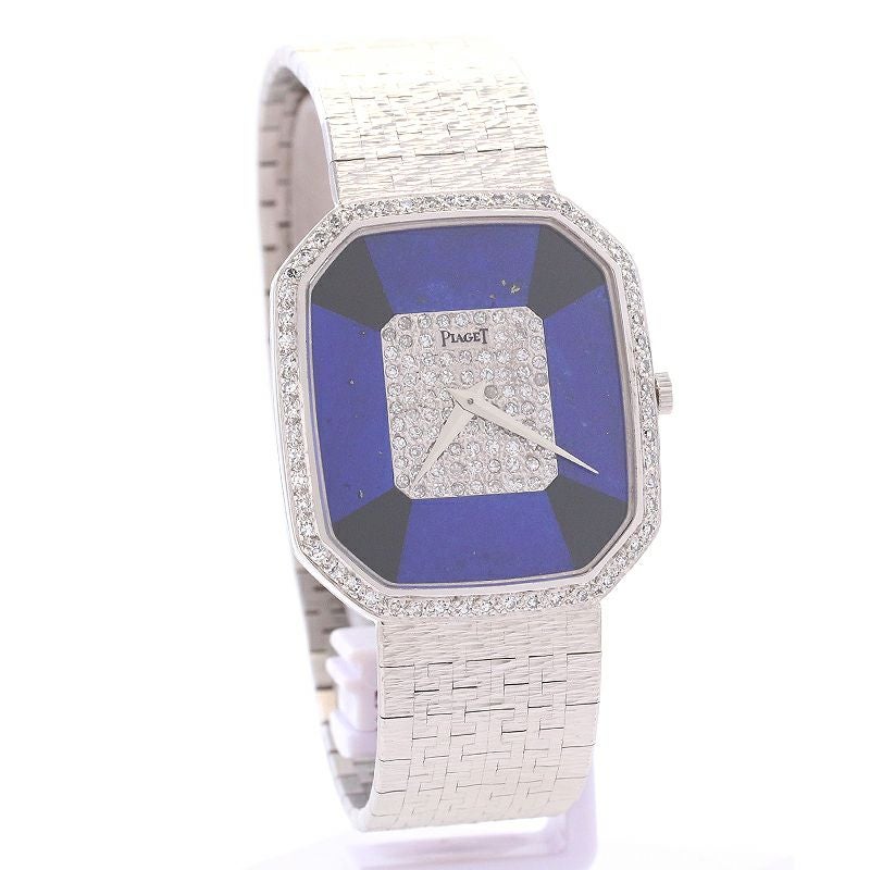 ピアジェ時計　ムーブメント　ダイヤ&ラピス文字板 中古】PIAGET DIAMONDO LAPIS LAZULI ONYX DIAL ピアジェ ダイヤモンド
