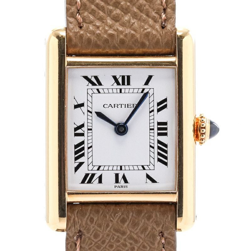 CARTIER カルティエ タンクルイSM PARISダイヤル 78087 K18YG【中古】 中古】CARTIER TANK LOUIS CARTIER SMALL MODEL PARIS DIAL カルティエ