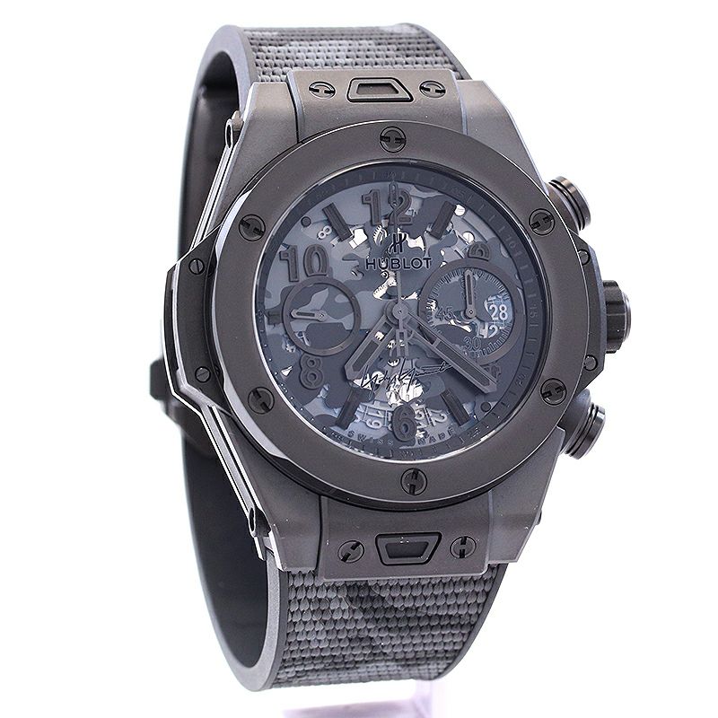【中古】HUBLOT <br>BIG BANG ALL BLACK CAMO YOJI YAMAMOTO LIMITED EDITION <br>ウブロ <br>ビッグバン オールブラック カモ ヨウジヤマモト <br>411.CI.0110.RX.YOY20