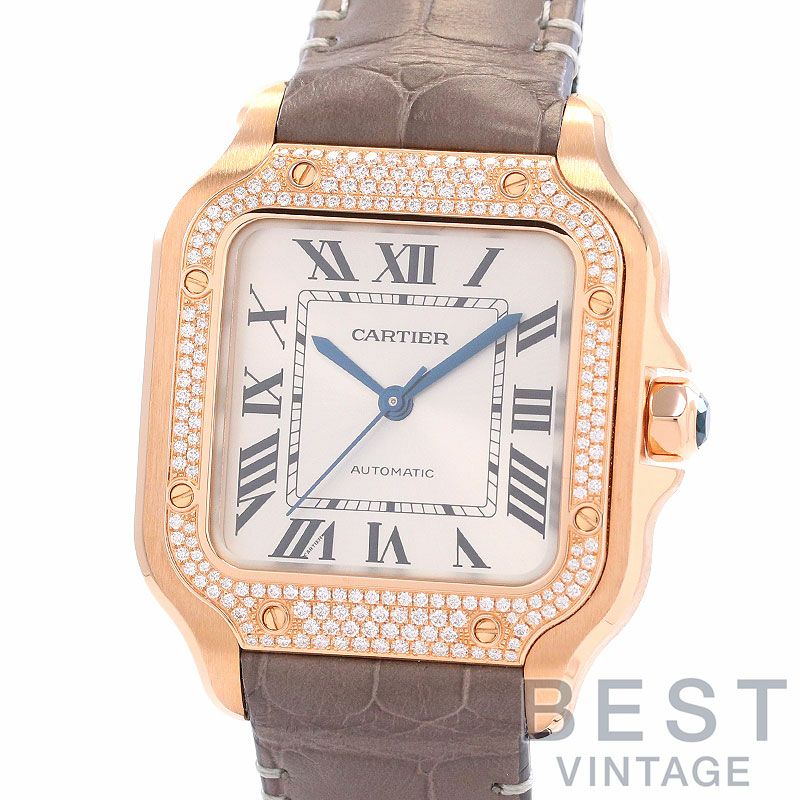 中古】CARTIER SANTOS DE CARTIER MEDIUM MODEL カルティエ サントス
