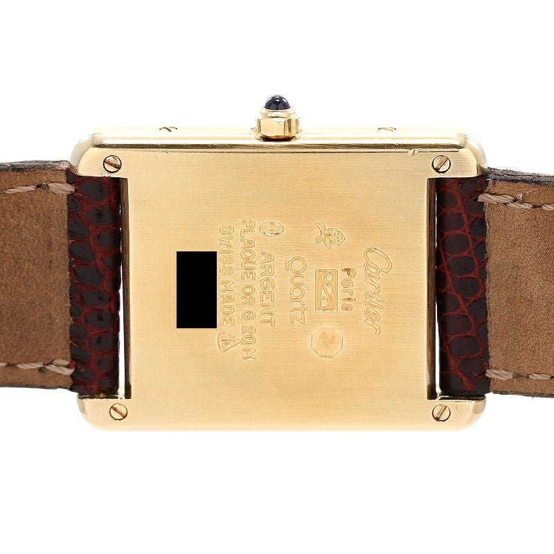 中古】CARTIER MUST TANK LARGE MODEL VERMEIL カルティエ マスト