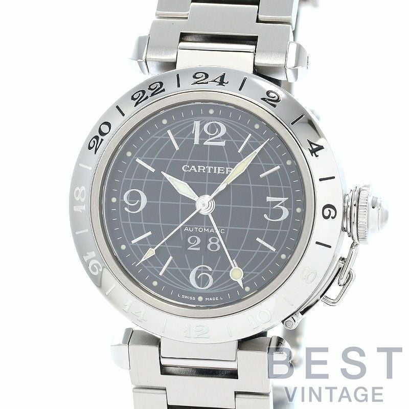 【中古】CARTIER PASHA C DE CARTIER MERIDIAN 35MM カルティエ パシャC ドゥ カルティエ メリディアン 35MM W31049M7
