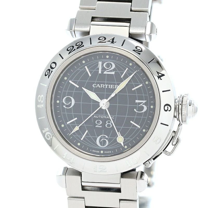 【中古】CARTIER PASHA C DE CARTIER MERIDIAN 35MM カルティエ パシャC ドゥ カルティエ メリディアン 35MM W31049M7