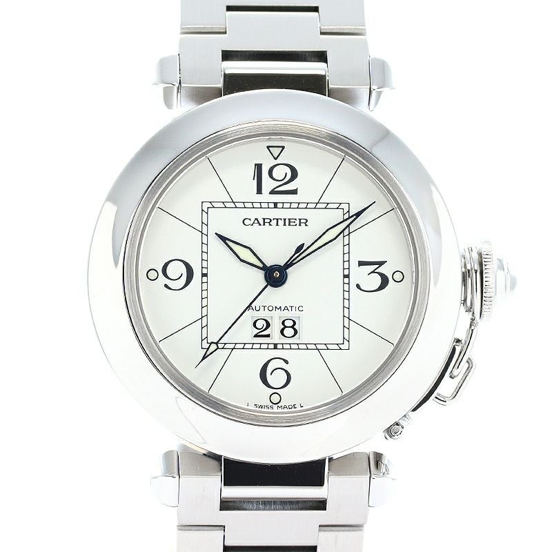 【中古】CARTIER PASHA C DE CARTIER 35MM BIG DATE カルティエ パシャC ドゥ カルティエ 35MM ビッグデイト W31055M7