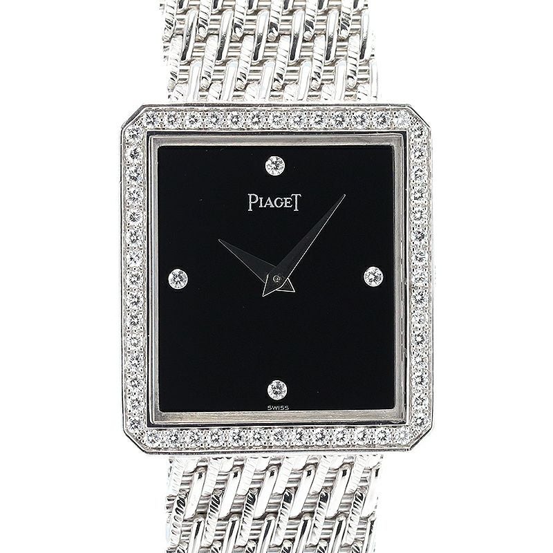 ピアジェ PIAGET 腕時計 ミニプロトコール ブラック PIAGET】ピアジェ『ミニプロトコール ベゼルダイヤ』P10691 レディース