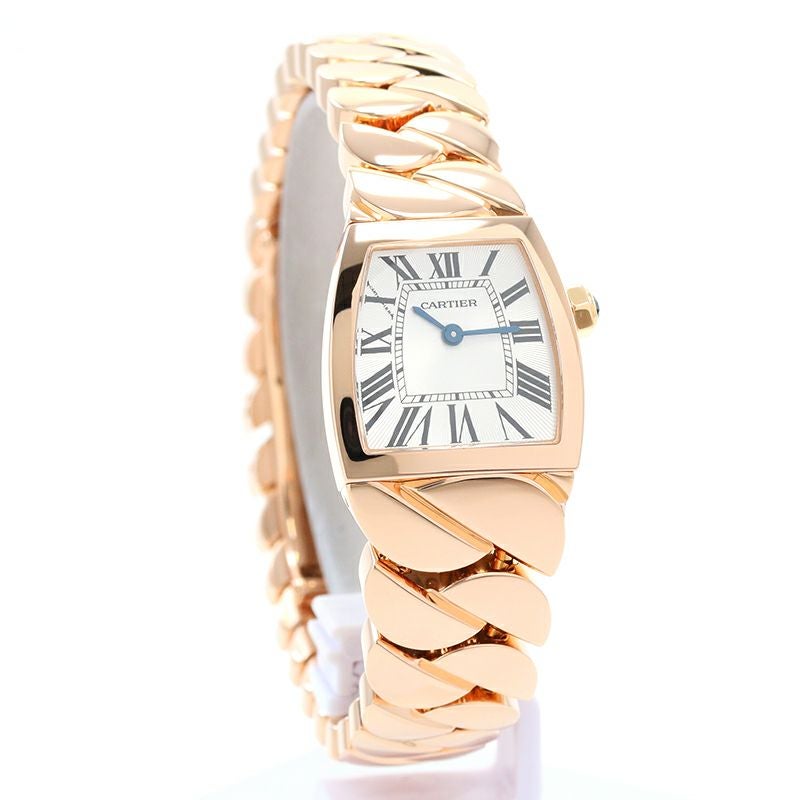 カルティエ Cartier ラドーニャ SM W6400356 ホワイト ピンクゴールド クオーツ レディース 腕時計 カルティエ ラドーニャ SM W6400356 シルバー レディース 時計 【中古