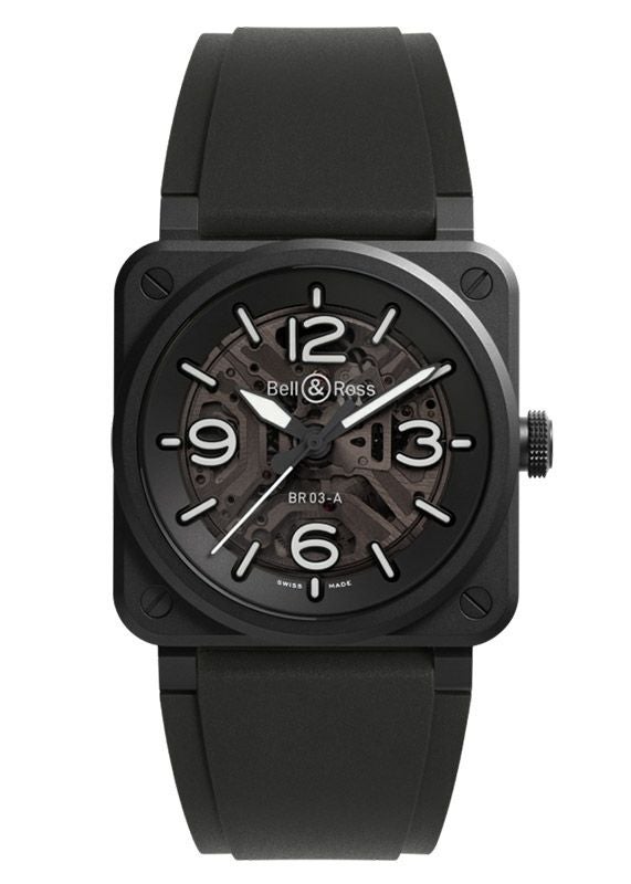 Bell ＆ Ross BR-03 SKELETON BLACK CERAMIC ベル＆ロス BR-03 スケルトン ブラック セラミック BR03A-BL-SKCE/SRB