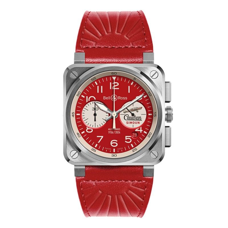 Bell ＆ Ross BR-03 CHRONO AILES ROUGES ベル＆ロス BR-03 クロノ エル ルージュ BR0394-AR-ST/SCA