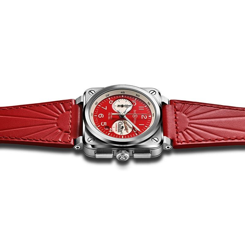 Bell ＆ Ross BR-03 CHRONO AILES ROUGES ベル＆ロス BR-03 クロノ エル ルージュ BR0394-AR-ST/SCA