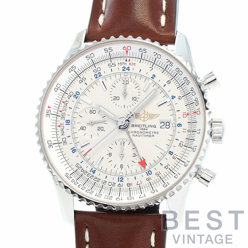 【中古】BREITLING <br>NAVITIMER WORLD <br>ブライトリング <br>ナビタイマー ワールド <br>A2432212/G571/443X/A20BA.1