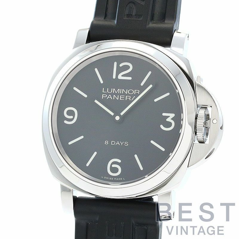 中古】OFFICINE PANERAI LUMINOR BASE 8 DAYS 44MM ACCIAIO